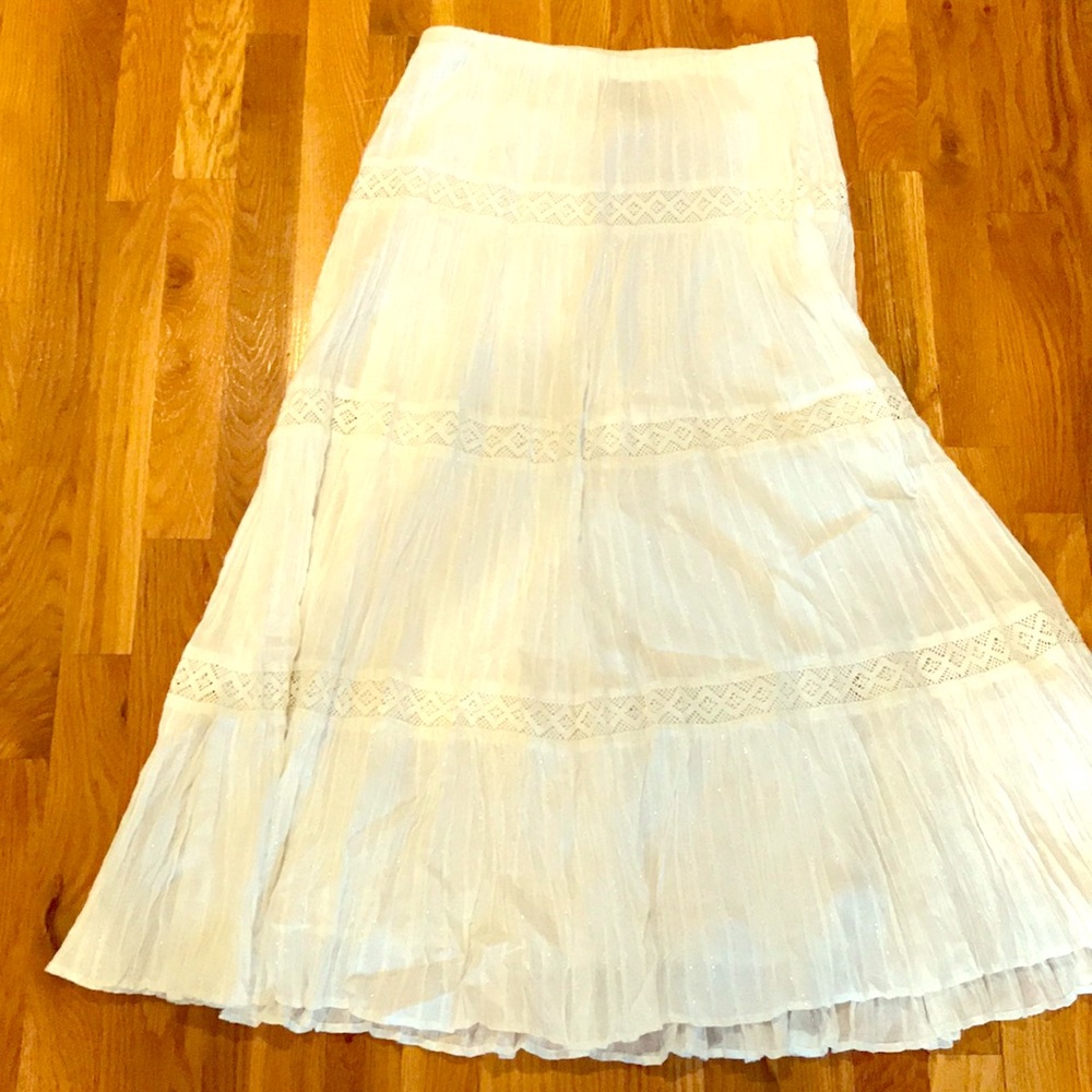 White & Silver skirt